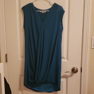 Sleeveless Chiffon Draped Mini Dress